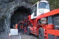 Snekkestad, prípravné práce v prístupovom tuneli R13